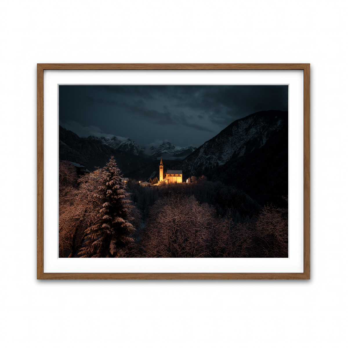 Framed Print 4x3 Walnut