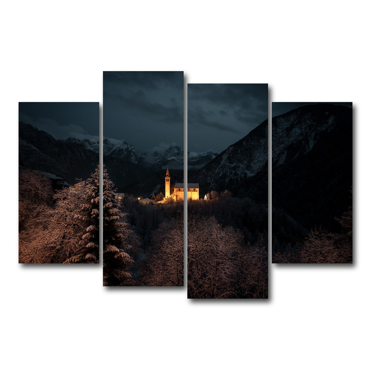 AUTO-MOCKUP WHITE | Valle di Cadore | 4 Piece | Gallery Wrap Canvas | group=4_short