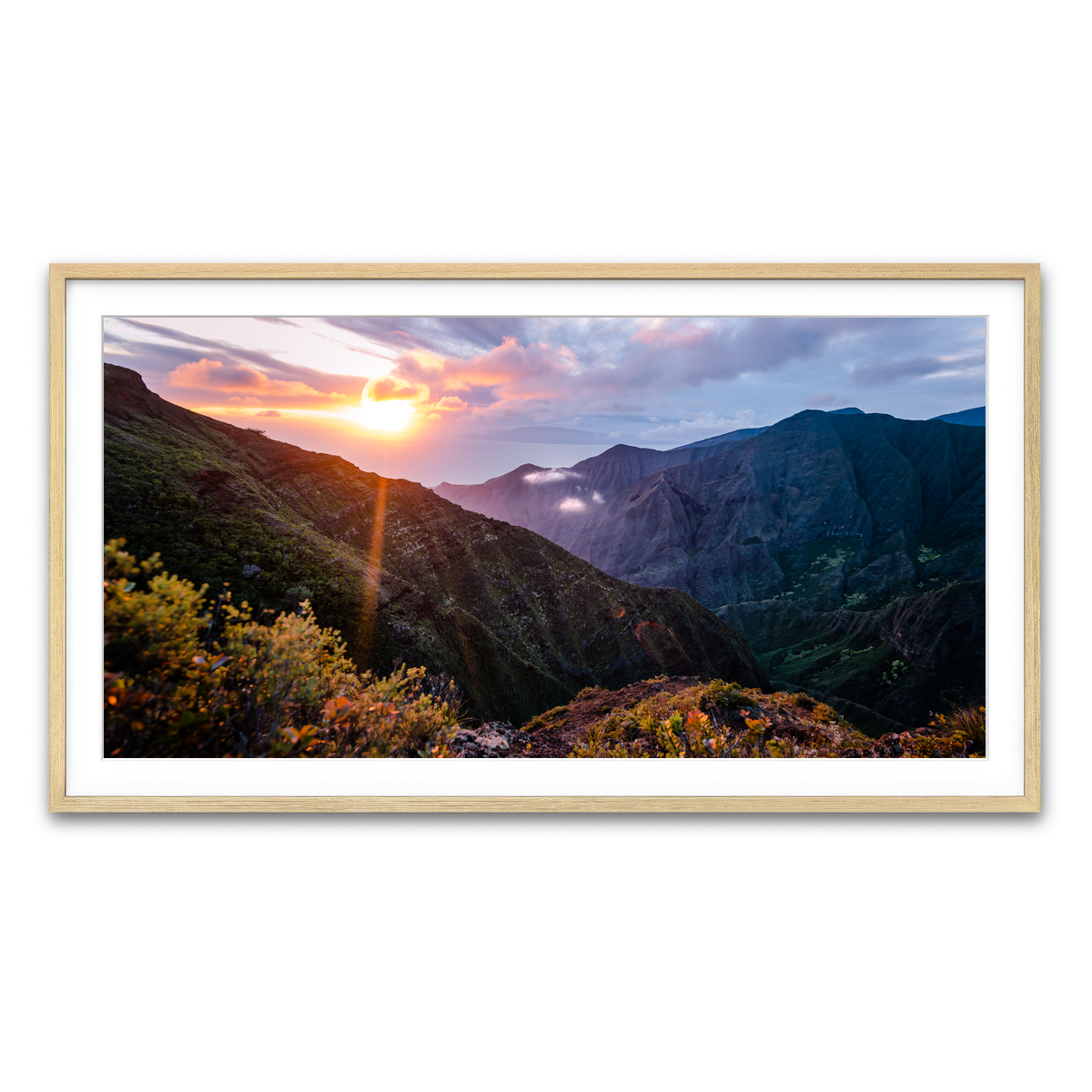Framed Print 2x1 Natural