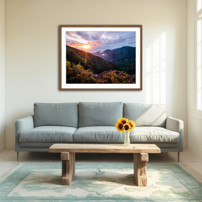 AUTO-MOCKUP ROOM | Valley Sunset Wall Art