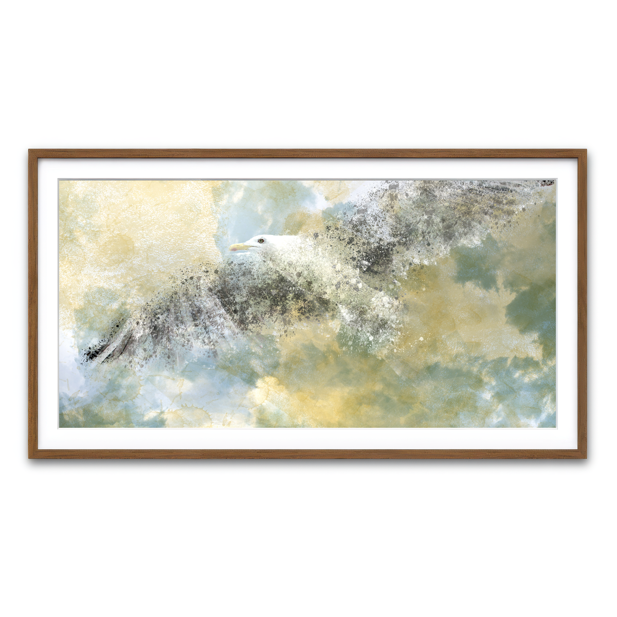 Framed Print 2x1 Walnut