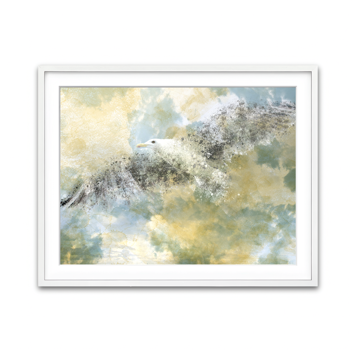 Framed Print 4x3 White