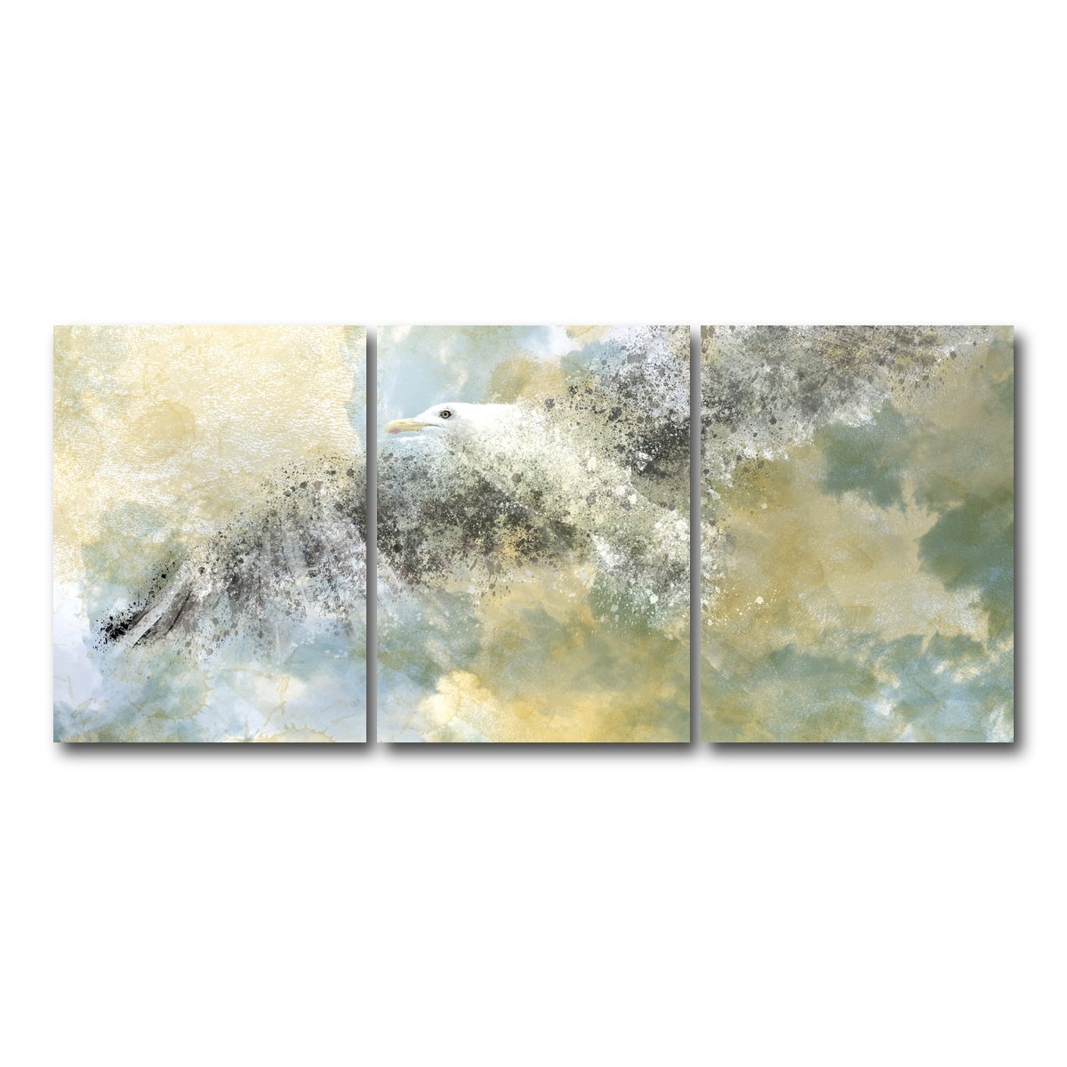 AUTO-MOCKUP WHITE | Vanishing Seagull | 3 Piece | Gallery Wrap Canvas | group=18x24