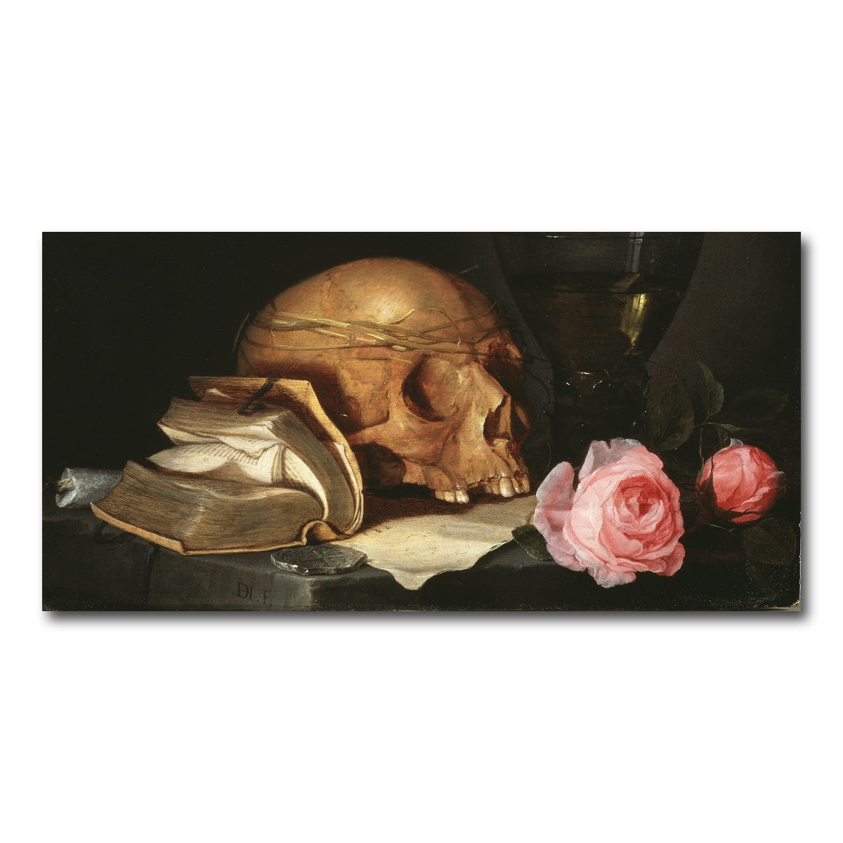 AUTO-MOCKUP WHITE | Vanitas Still Life | 1 Piece | Gallery Wrap Canvas | group=2x1