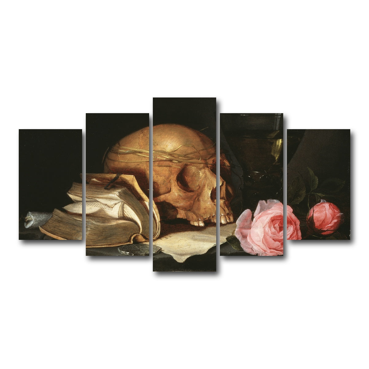 AUTO-MOCKUP WHITE | Vanitas Still Life | 5 Piece | Gallery Wrap Canvas | group=5_normal