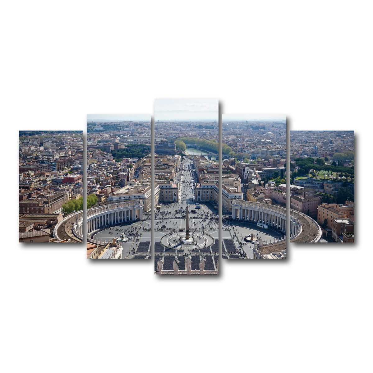 AUTO-MOCKUP WHITE | Vatican City | 5 Piece | Gallery Wrap Canvas | group=5_normal