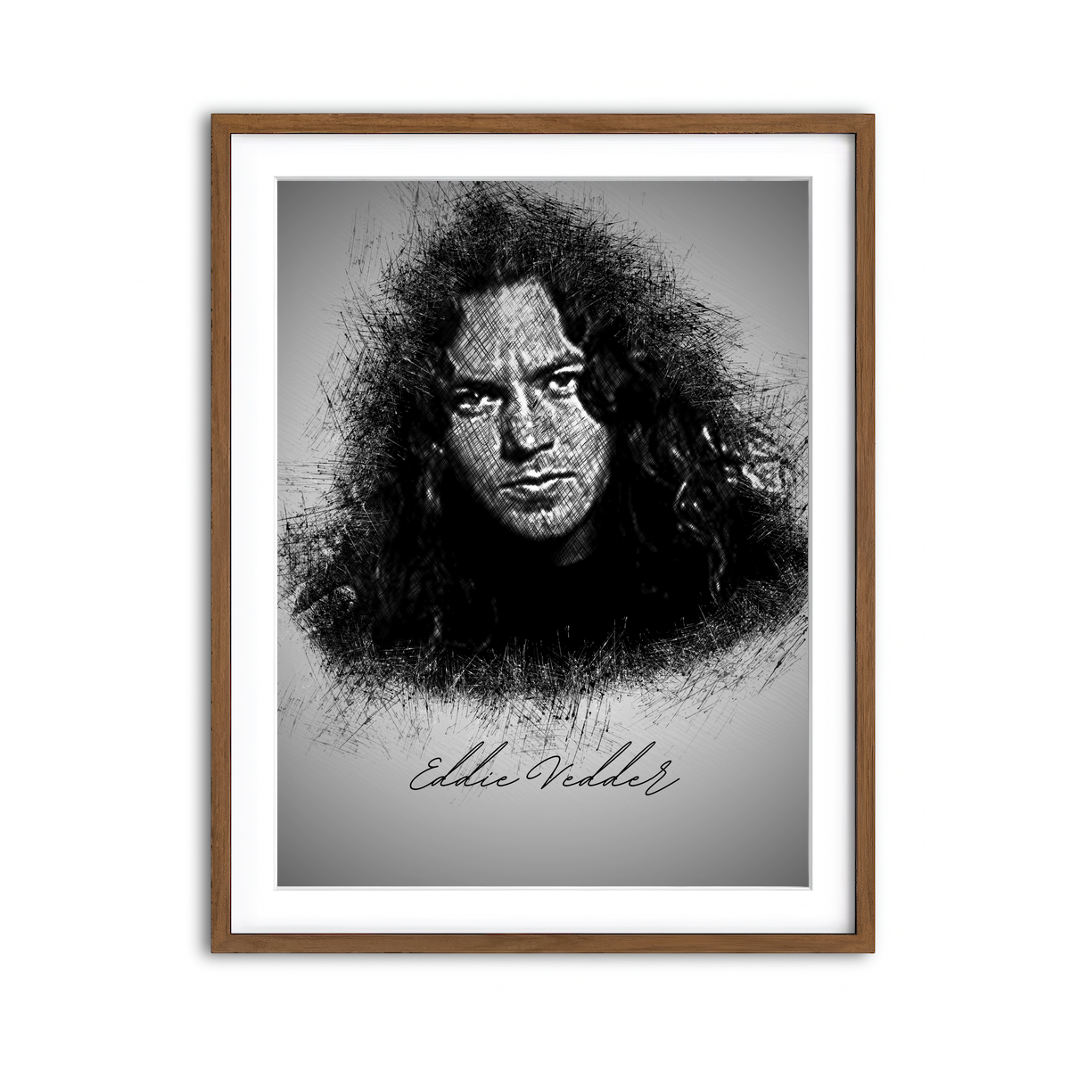 Framed Print 3x4 Walnut