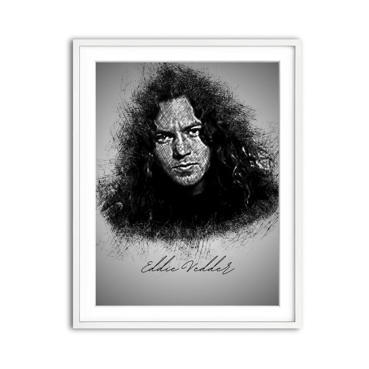 Framed Print 3x4 White