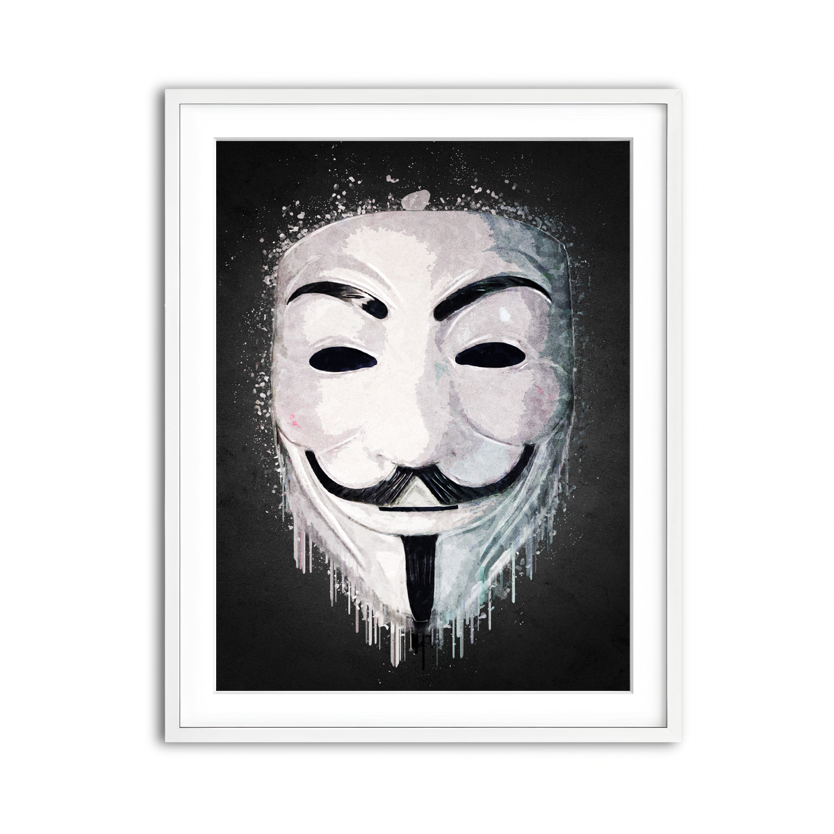 Framed Print 3x4 White