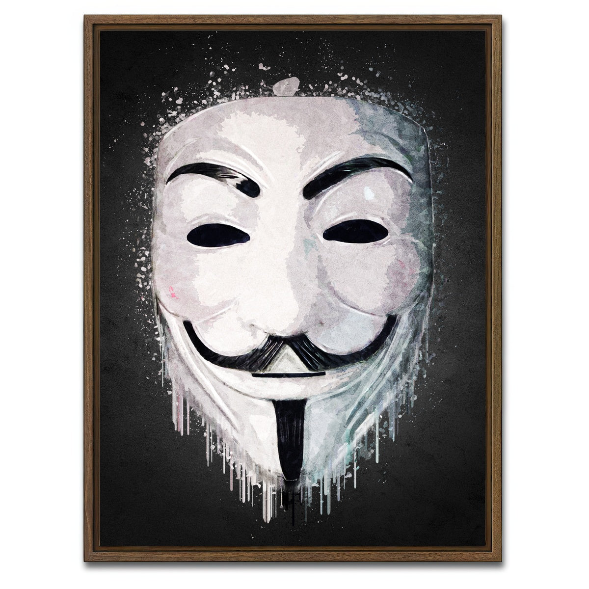 AUTO-MOCKUP WHITE | Vendetta Portrait | 1 Piece | Walnut Framed Canvas | group=3x4