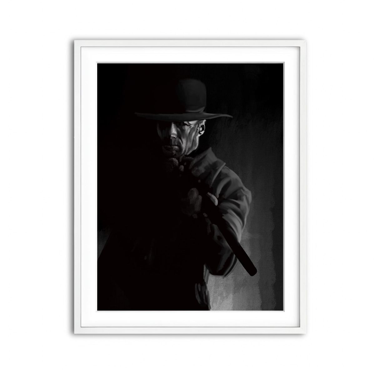Framed Print 3x4 White
