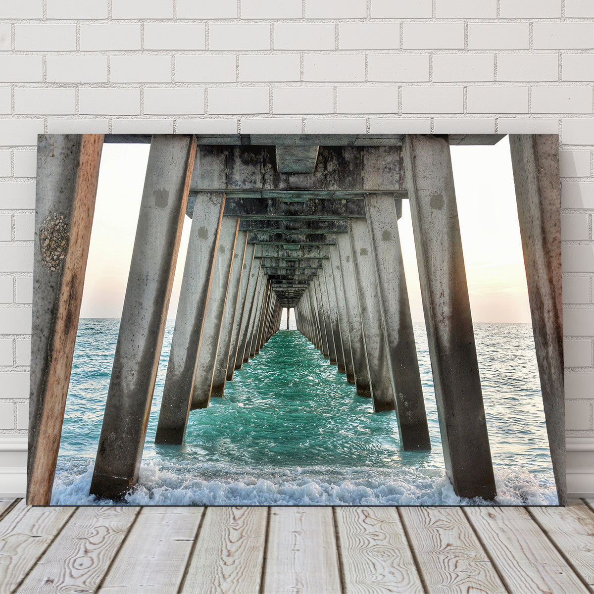 Venice Beach Pier at Sharkys On The Pier Wall Art