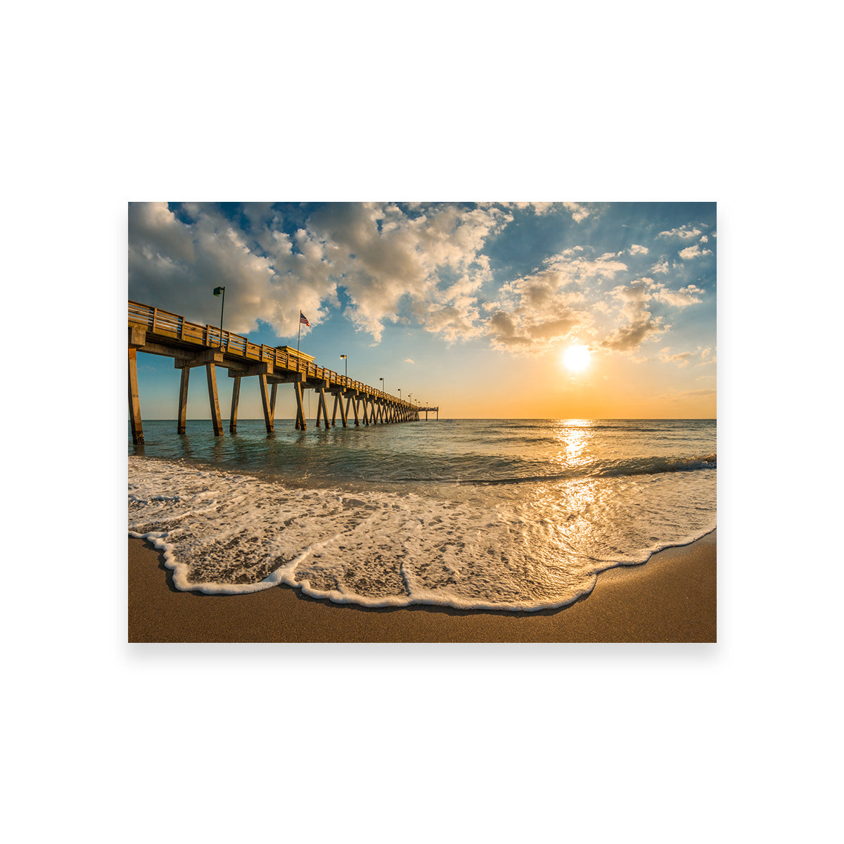 Venice Pier Sunset Wall Art