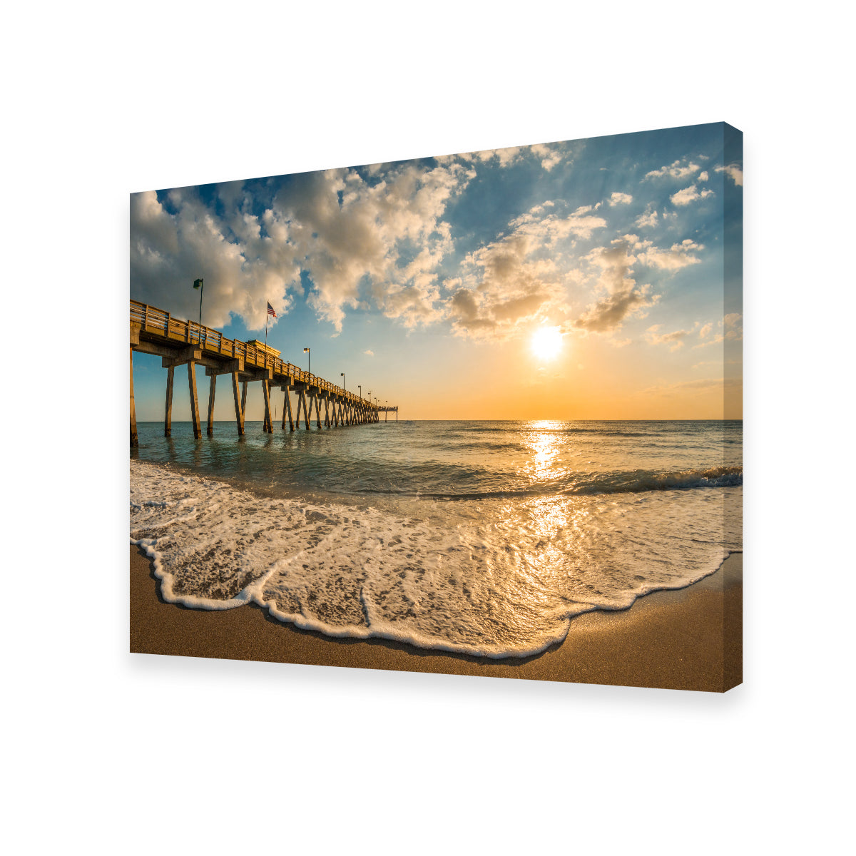 Venice Pier Sunset Wall Art