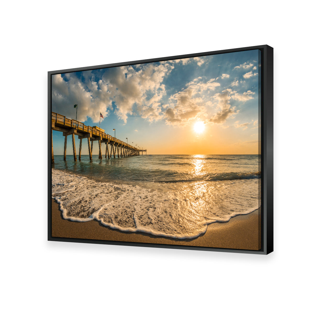 Venice Pier Sunset Wall Art