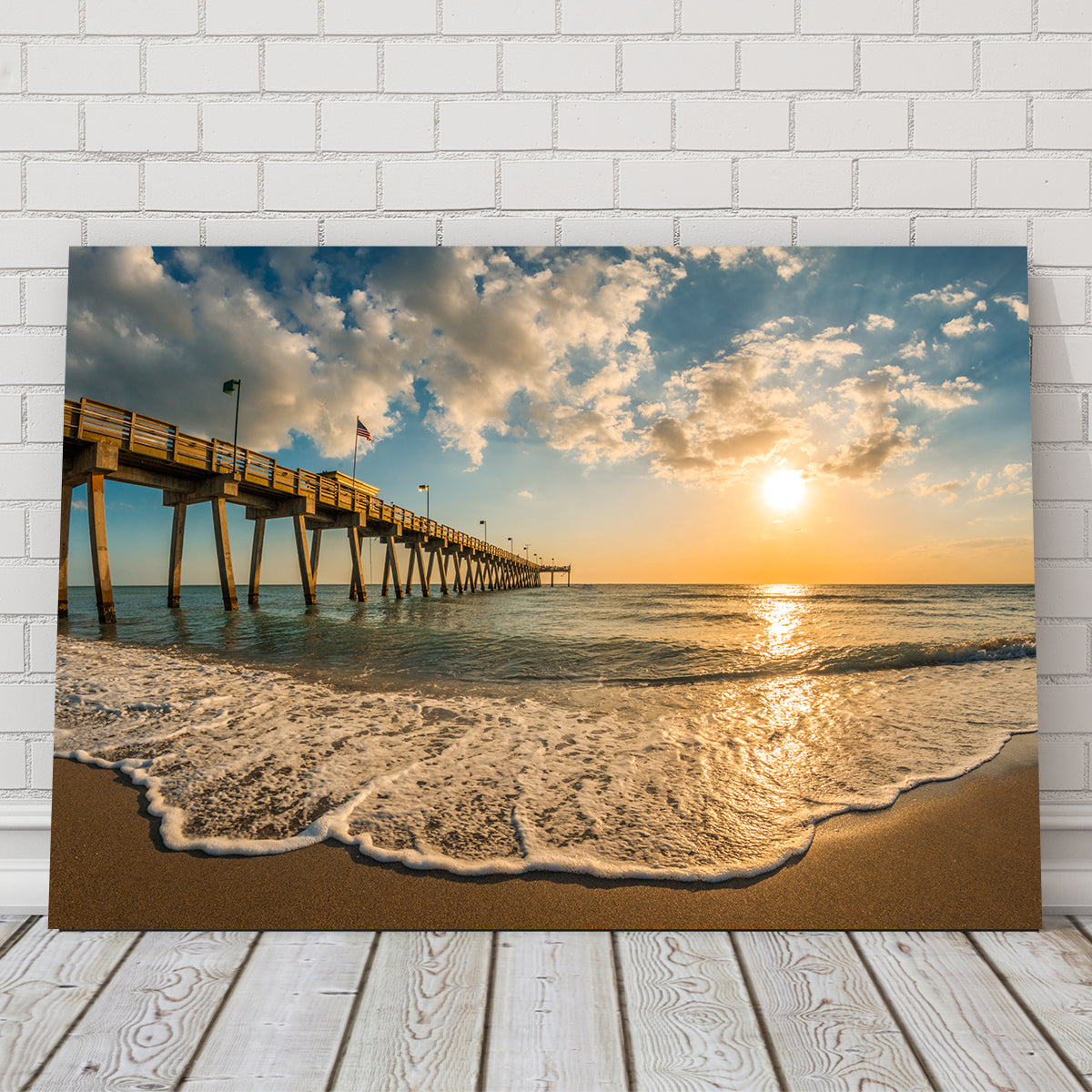 Venice Pier Sunset Wall Art