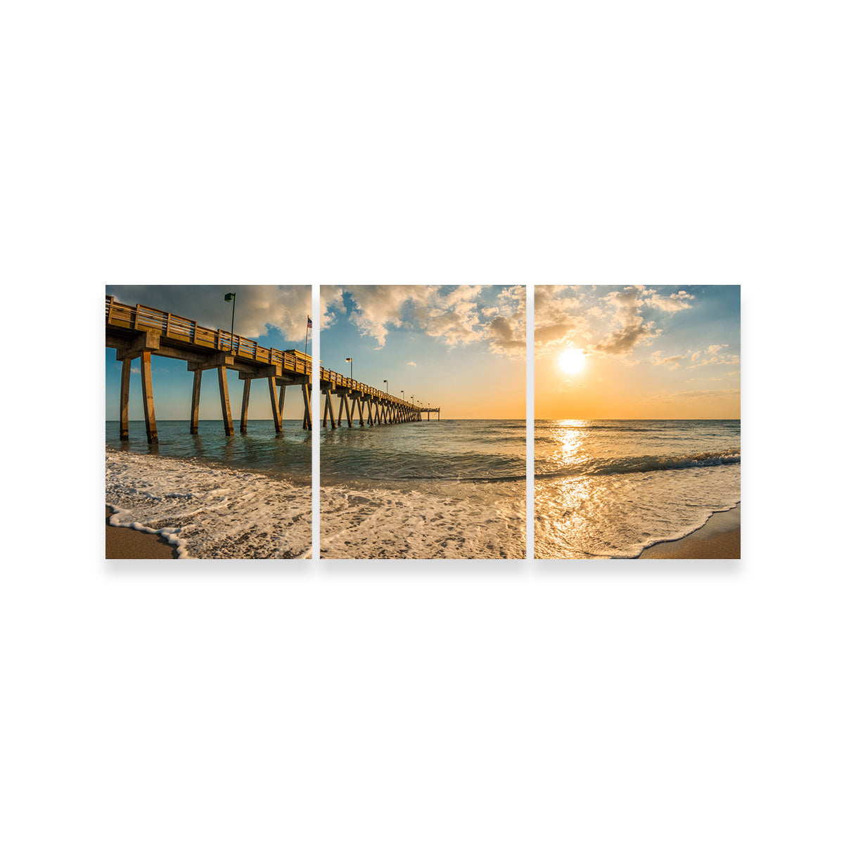 Venice Pier Sunset Wall Art