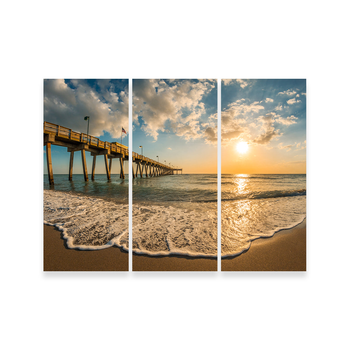 Venice Pier Sunset Wall Art