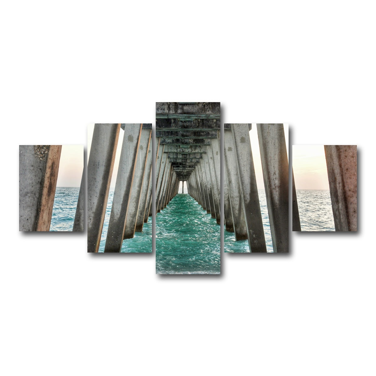 AUTO-MOCKUP WHITE | Venice Beach Pier at Sharkys On The Pier | 5 Piece | Gallery Wrap Canvas | group=5_short