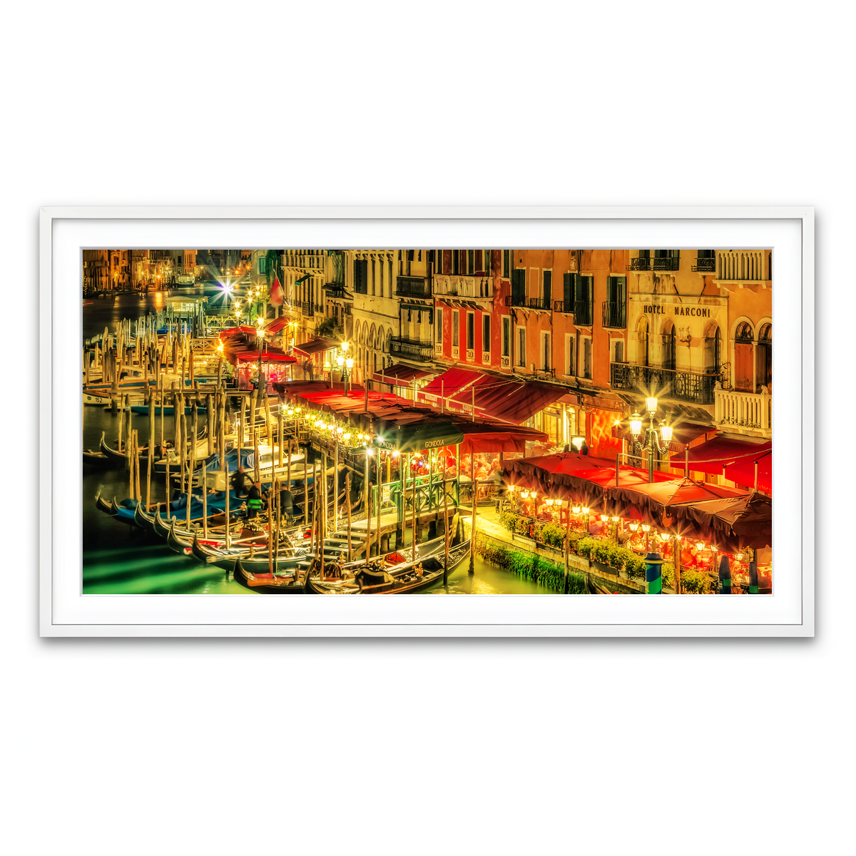 Framed Print 2x1 White