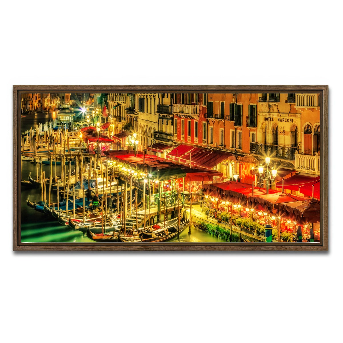 AUTO-MOCKUP WHITE | Venice Italy | 1 Piece | Walnut Framed Canvas | group=2x1