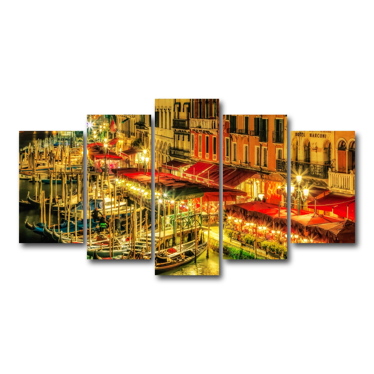 AUTO-MOCKUP WHITE | Venice Italy | 5 Piece | Gallery Wrap Canvas | group=5_normal