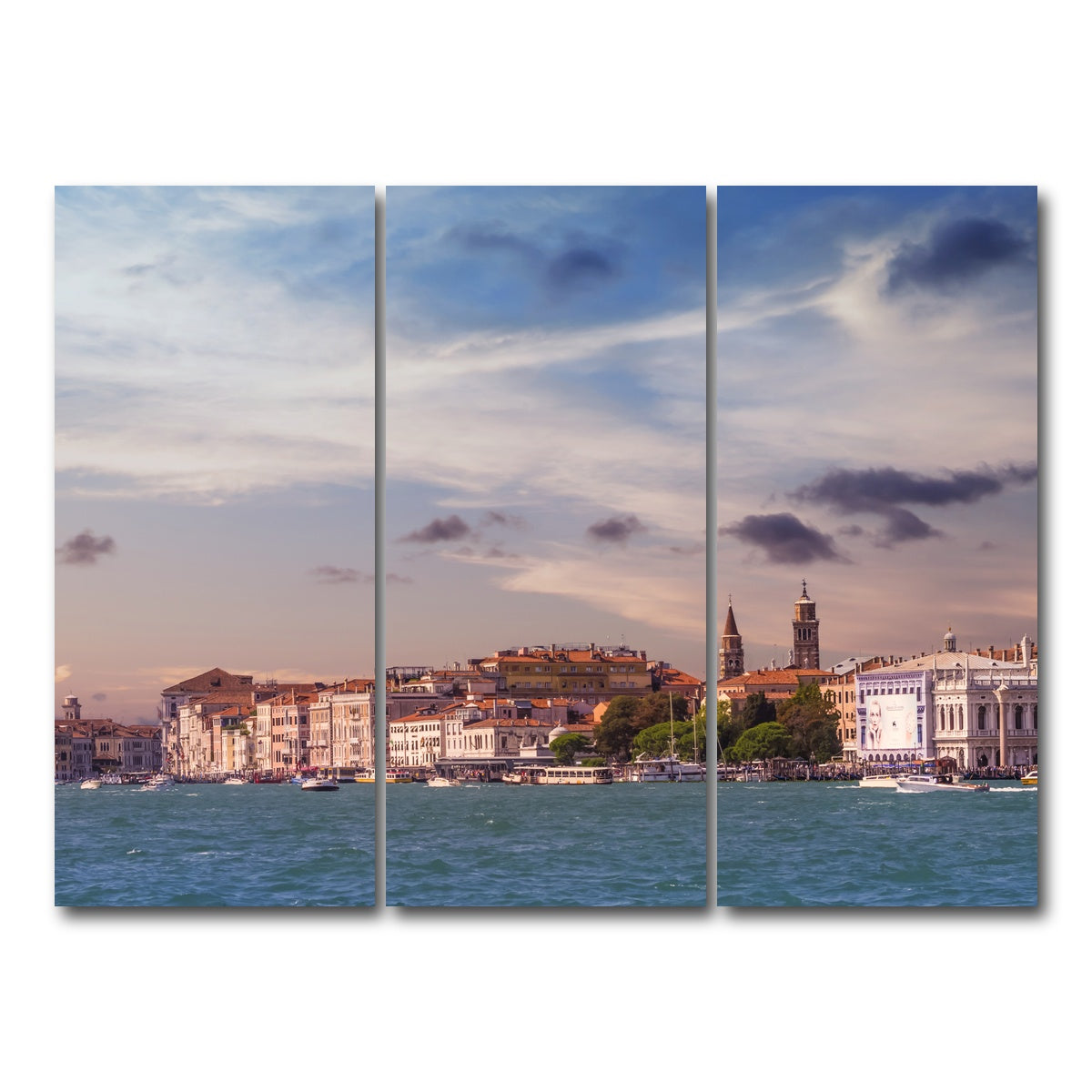 AUTO-MOCKUP WHITE | Venice Panorama | 3 Piece | Gallery Wrap Canvas | group=8x18