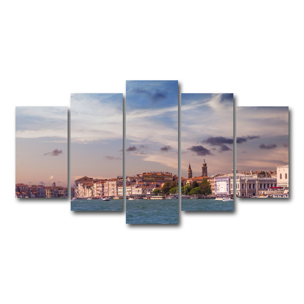 AUTO-MOCKUP WHITE | Venice Panorama | 5 Piece | Gallery Wrap Canvas | group=5_normal