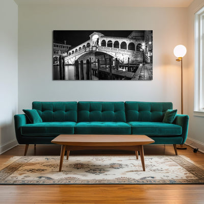 AUTO-MOCKUP ROOM | Venice Rialto Bridge at Night