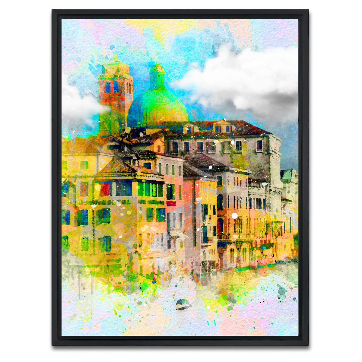 AUTO-MOCKUP WHITE | Venice | 1 Piece | Black Framed Canvas | group=3x4