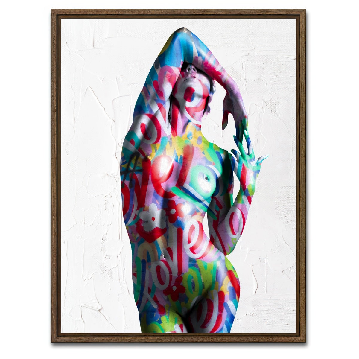 AUTO-MOCKUP WHITE | Venus Goddess of Love | 1 Piece | Walnut Framed Canvas | group=3x4