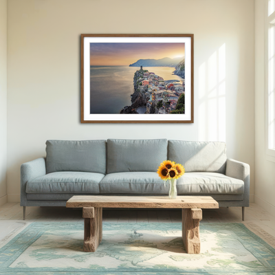 AUTO-MOCKUP ROOM | Vernazza Sunset Wall Art