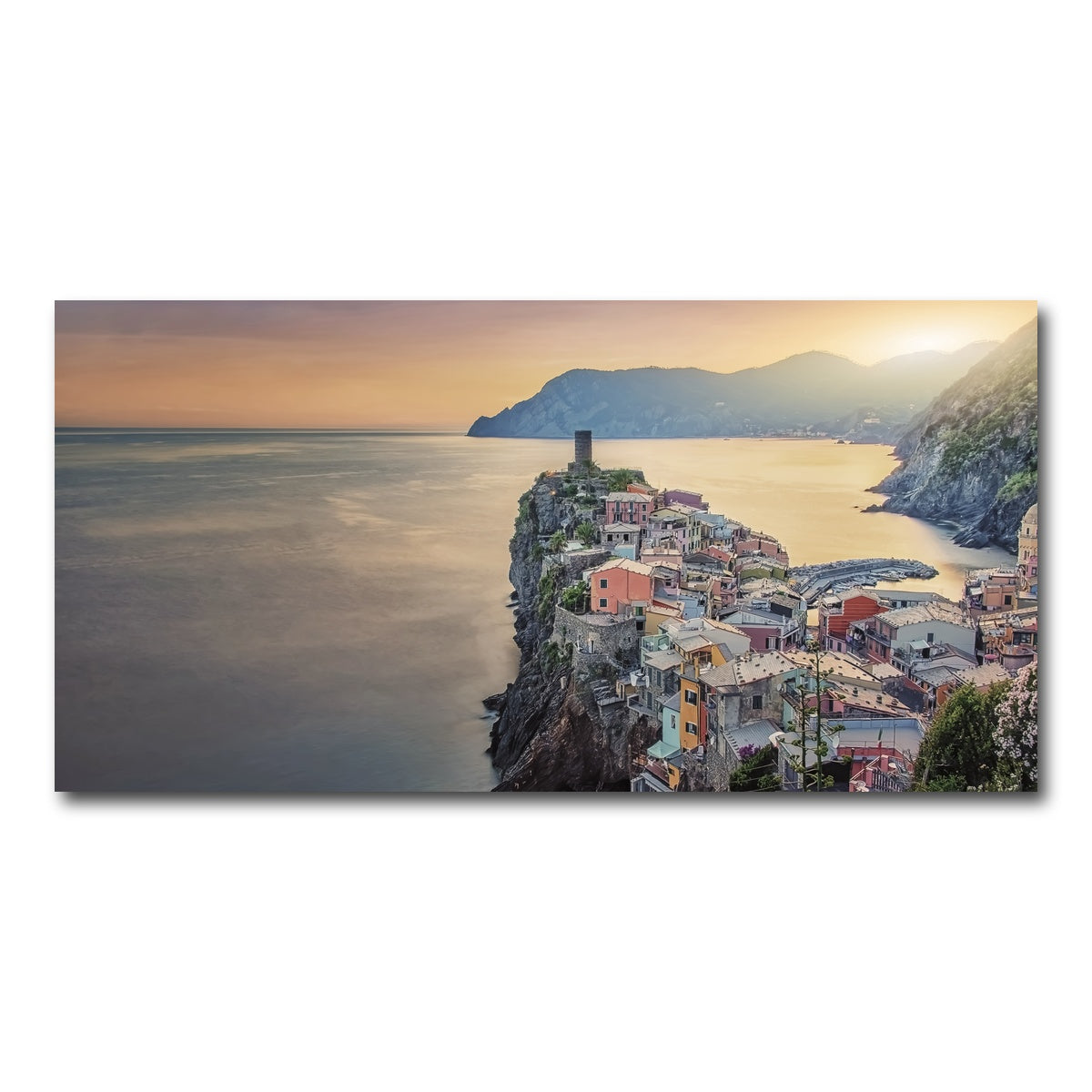 AUTO-MOCKUP WHITE | Vernazza Sunset | 1 Piece | Gallery Wrap Canvas | group=2x1