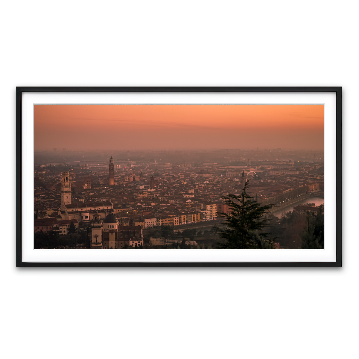 Framed Print 2x1 Black