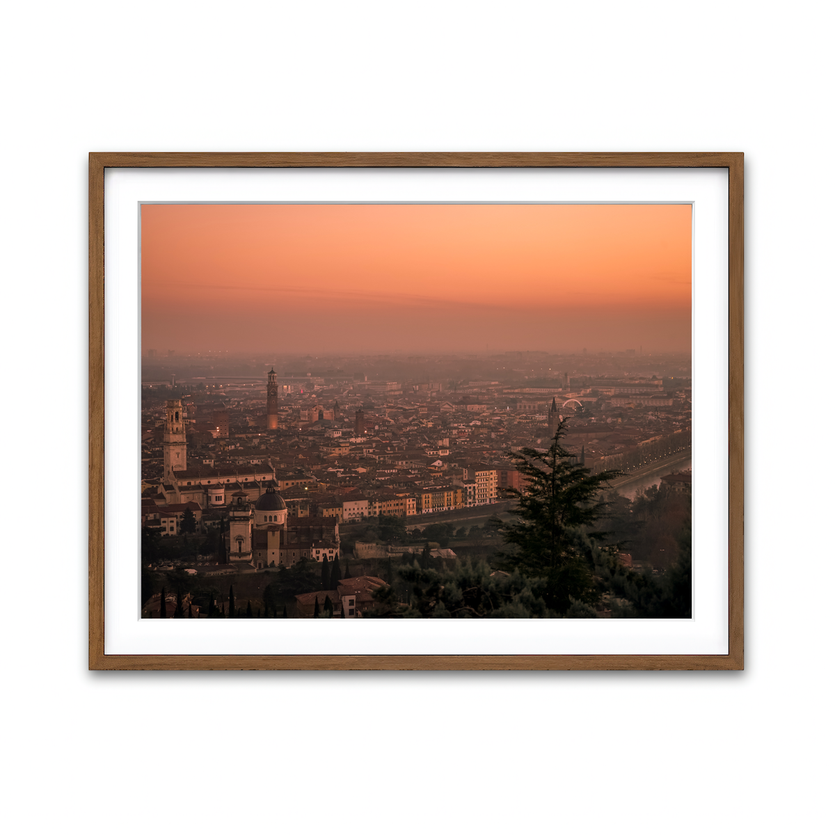 Framed Print 4x3 Walnut
