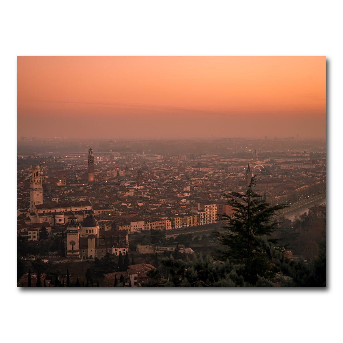 AUTO-MOCKUP WHITE | Verona Sunset | 1 Piece | Gallery Wrap Canvas | group=4x3