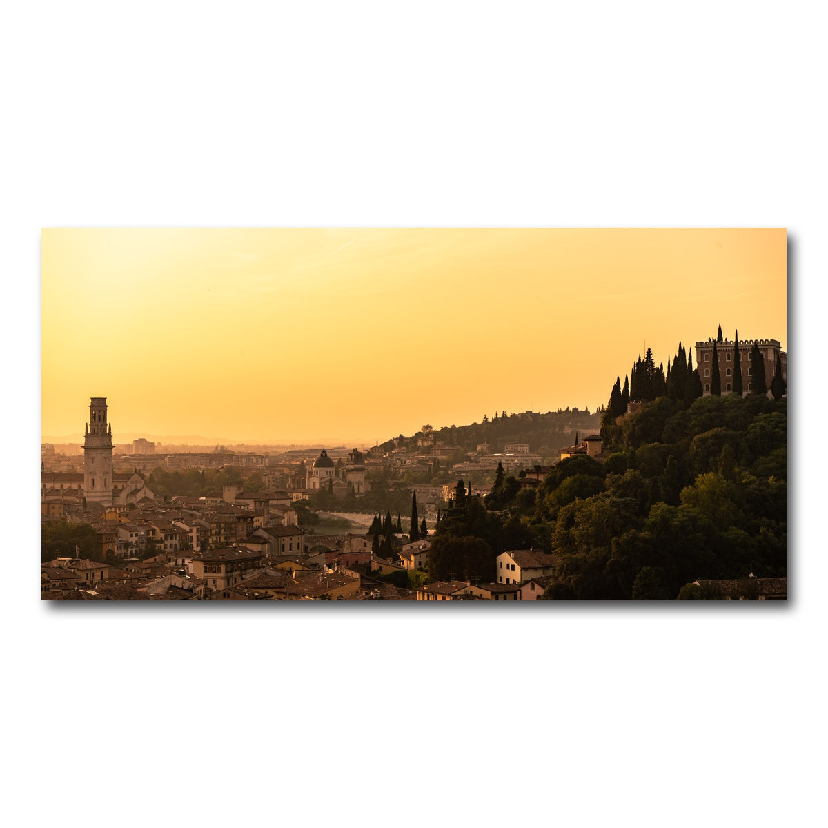 AUTO-MOCKUP WHITE | Verona panorama | 1 Piece | Gallery Wrap Canvas | group=2x1
