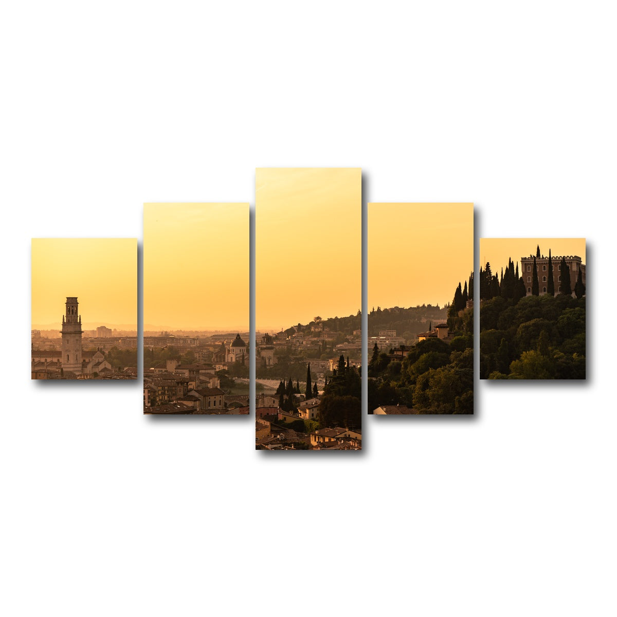 AUTO-MOCKUP WHITE | Verona panorama | 5 Piece | Gallery Wrap Canvas | group=5_short