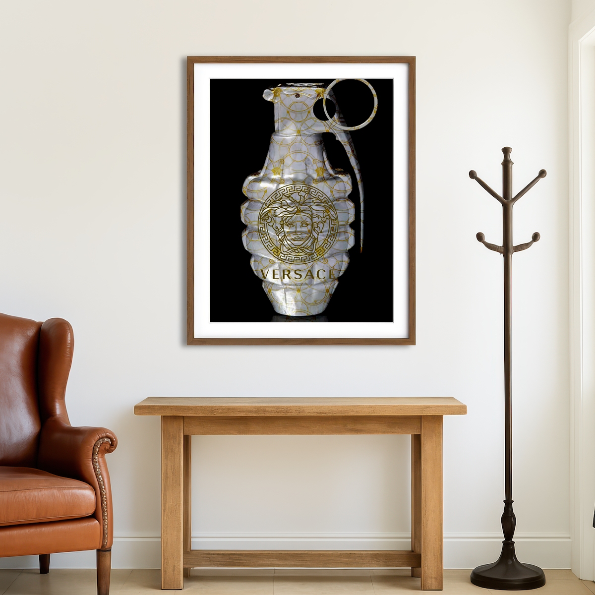 AUTO-MOCKUP ROOM | Versace Grenade Wall Art
