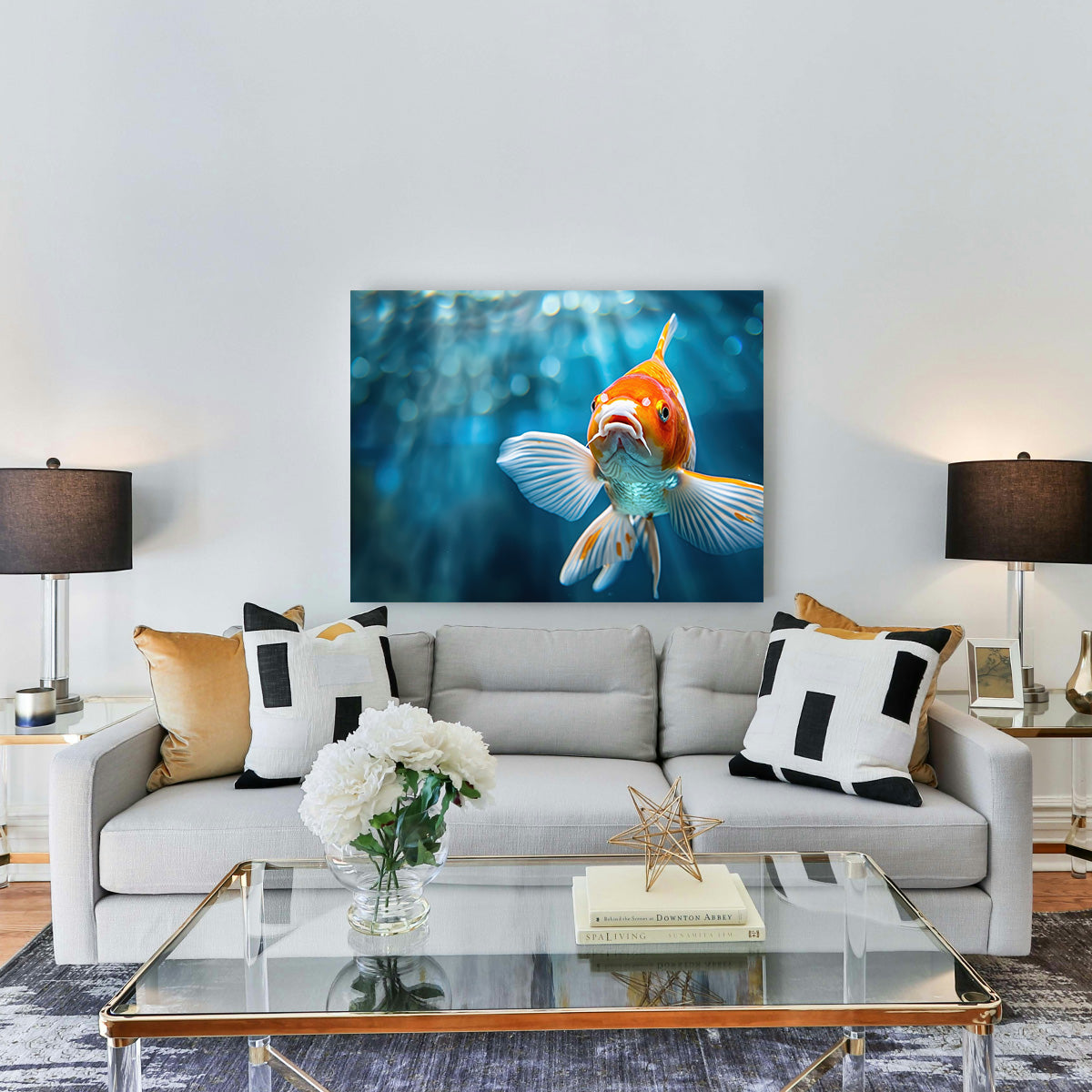 Vibrant Golden Koi Wall Art