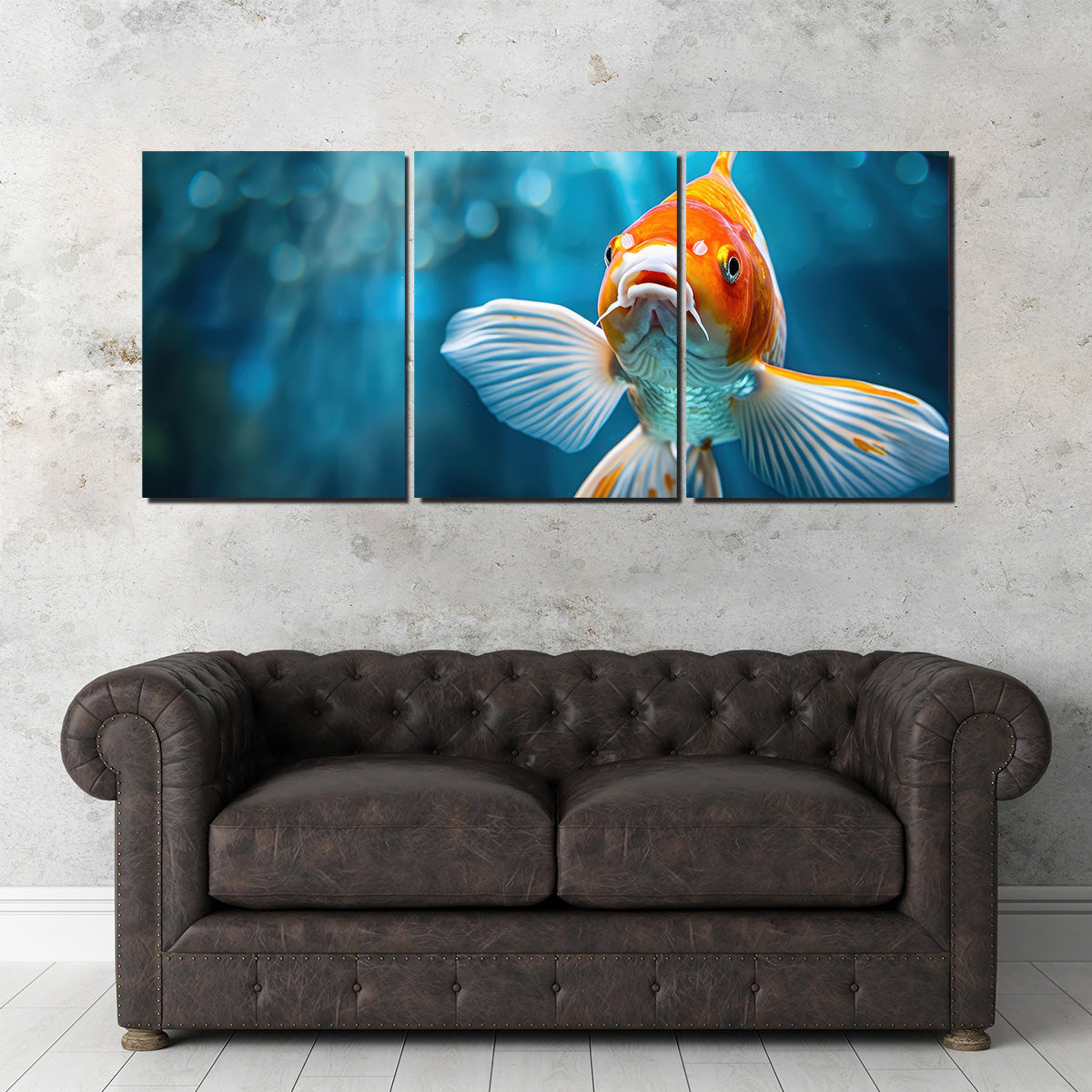 Vibrant Golden Koi Wall Art