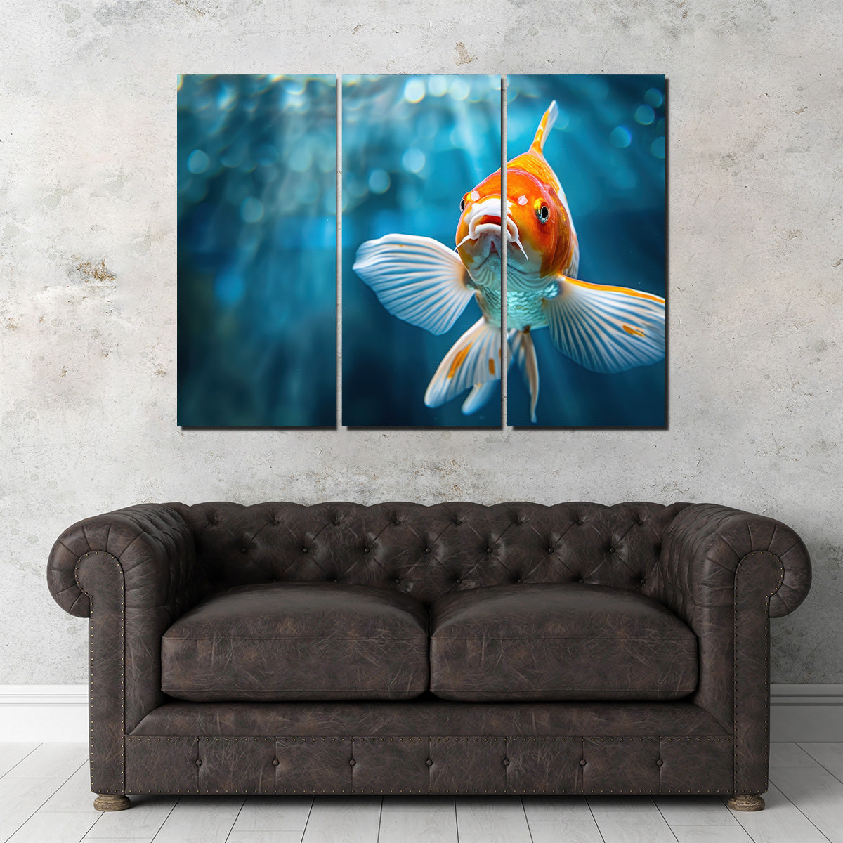 Vibrant Golden Koi Wall Art