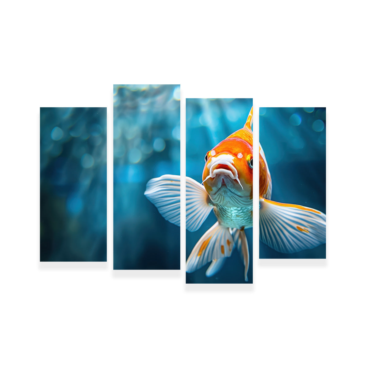 Vibrant Golden Koi Wall Art