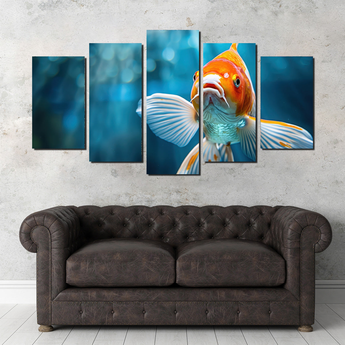 Vibrant Golden Koi Wall Art