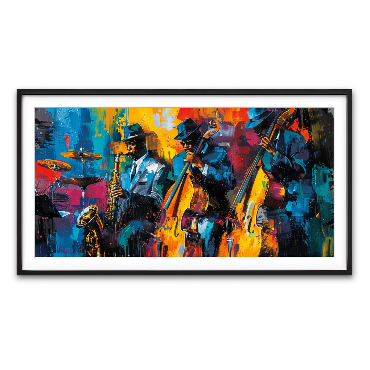 Framed Print 2x1 Black