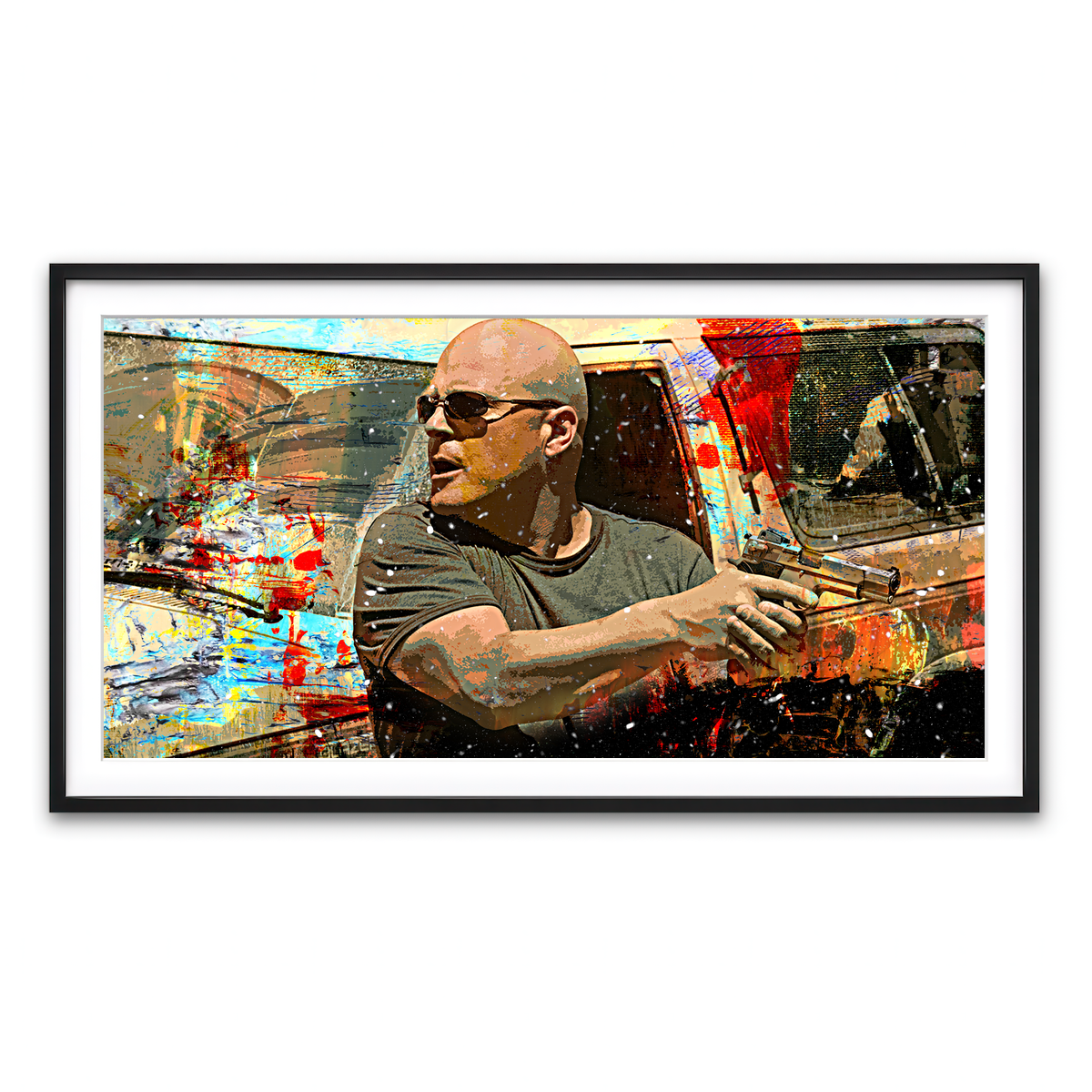 Framed Print 2x1 Black