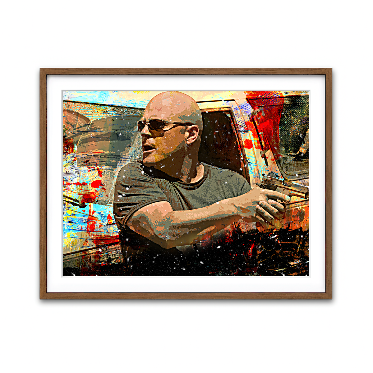 Framed Print 4x3 Walnut