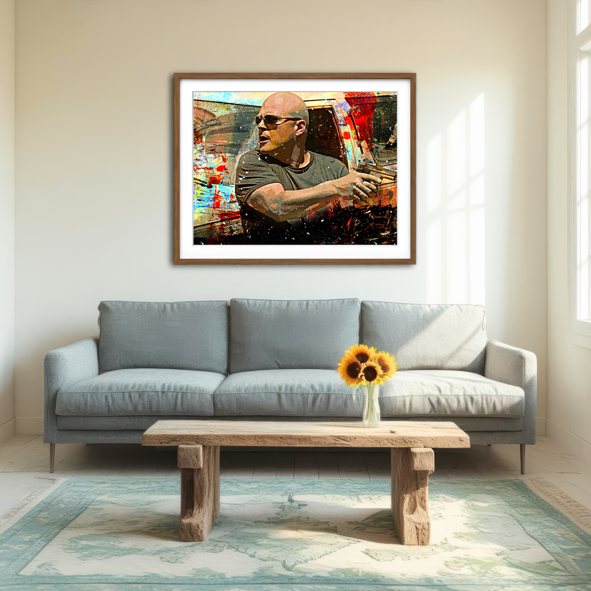 AUTO-MOCKUP ROOM | Vic Mackey Wall Art