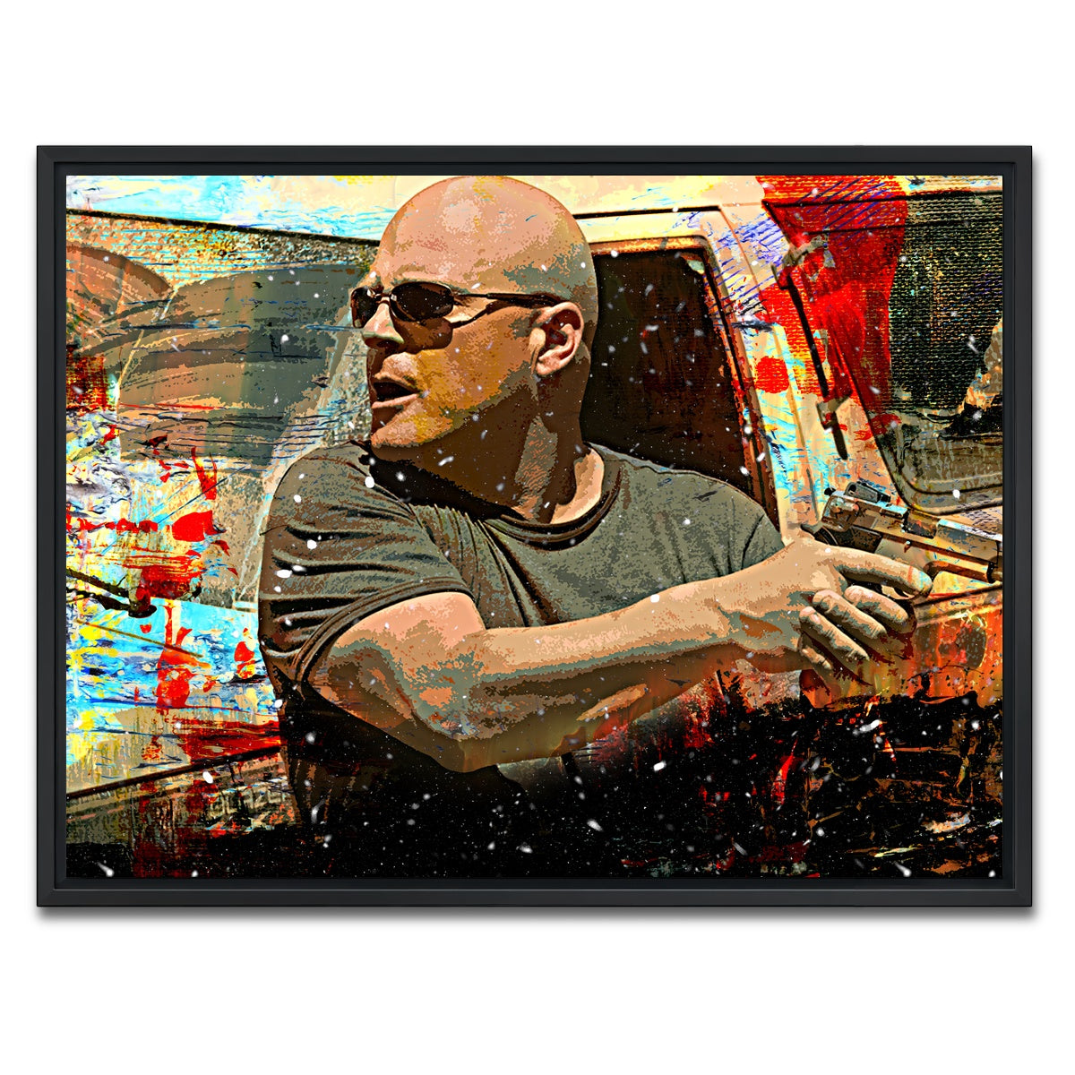 AUTO-MOCKUP WHITE | Vic Mackey | 1 Piece | Black Framed Canvas | group=4x3