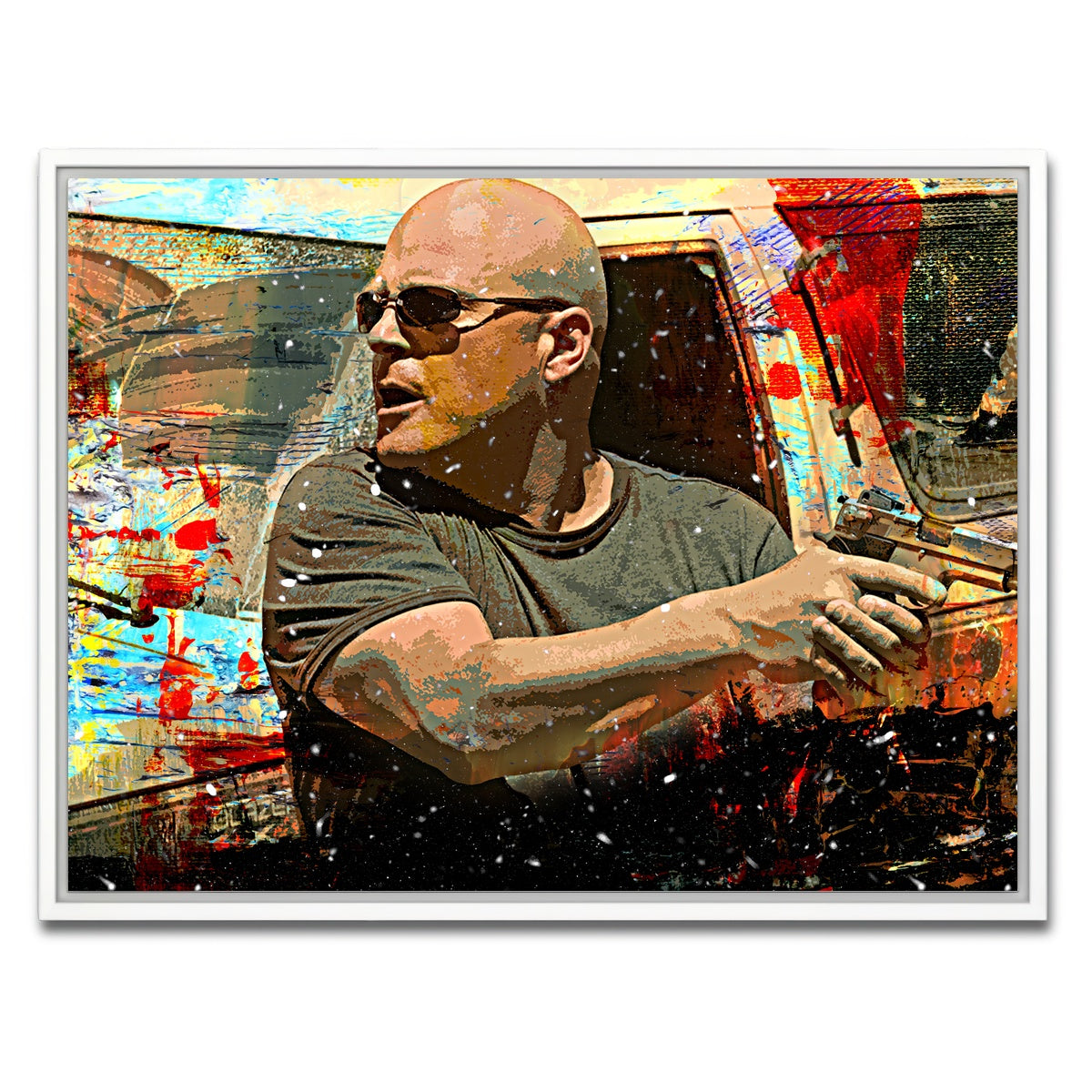 AUTO-MOCKUP WHITE | Vic Mackey | 1 Piece | White Framed Canvas | group=4x3